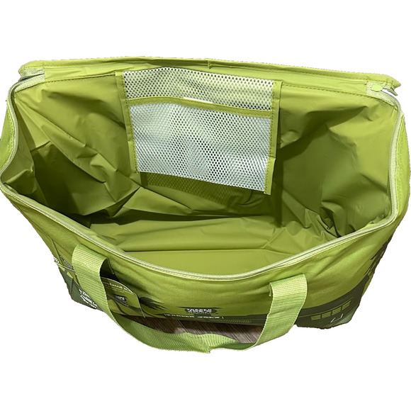 Trader Joe's 8 Gallons Reusable Bag Cooler Large Insulated Tote Olive Green - Picture 2 of 2